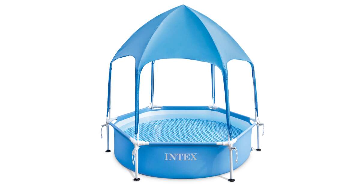 Intex canopy metal pool